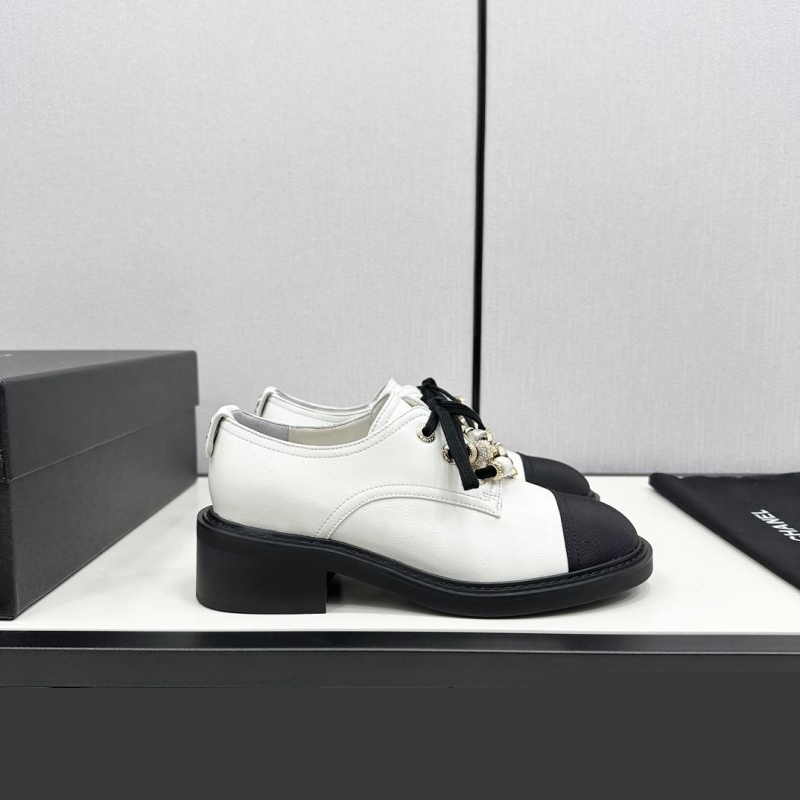 Ch*el leather shoes